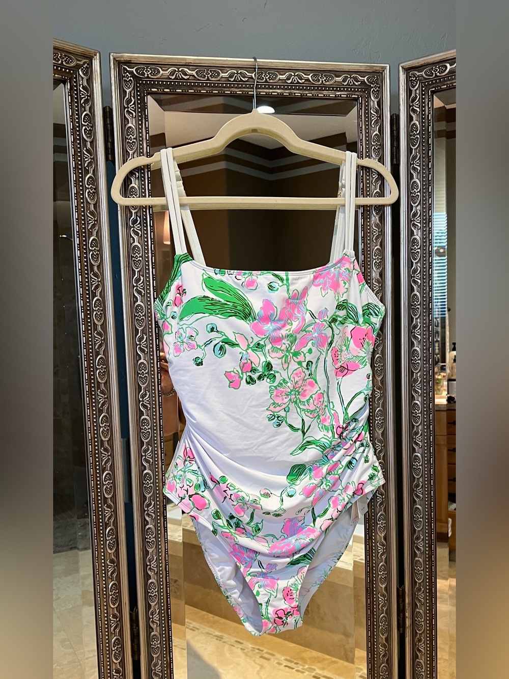Lilly Pulitzer “Orchids on the Avenue” One Piece Swimsuit - NWT - Sz 12